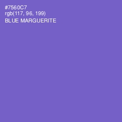#7560C7 - Blue Marguerite Color Image